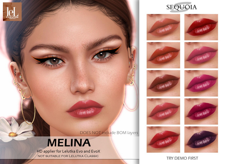 Second Life Marketplace - ::Sequoia:: Melina HD lipstick for Lelutka